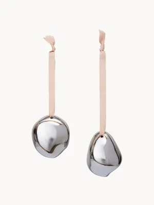 Ferm Living Ёлочное украшение Bellure, набор из 2 шт, из каменной керамики с гальваническим покрытием