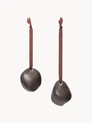 Ferm Living Ёлочное украшение Bellure, набор из 2 шт, из каменной керамики с реактивной глазурью