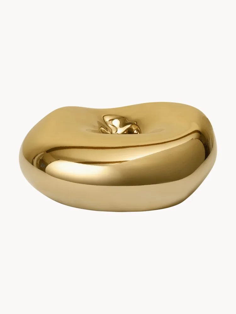 Ferm Living Подсвечник Bellure, 12 см, золотистый