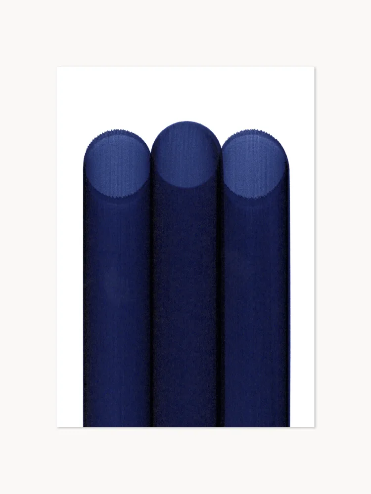 Paper Collective Постер Blue Pipes