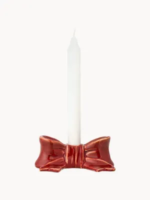 Bloomingville Подсвечник Bow из каменной керамики