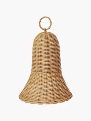 Ferm Living Ёлочное украшение Braided Bells из ротанга, набор из 2 шт