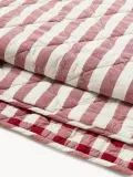Westwing Collection Покрывало Camellia двустороннее, красное с молочно-белым — фото 2