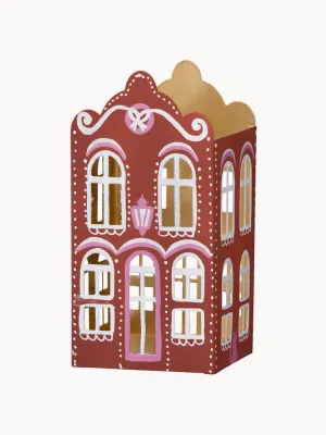 Bungalow Denmark Подсвечник Gingerbread House из железа, ширина 9 см, высота 18 см