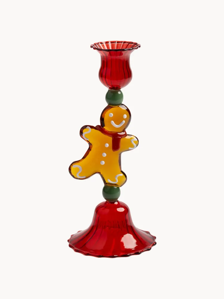 &klevering Подсвечник из боросиликатного стекла Gingerbread