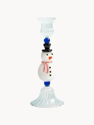 &klevering Подсвечник Merry Snowman в форме снеговика, 20 см