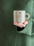 Bloomingville Набор кружек Christy из каменной керамики с ручной росписью, 4 предмета — фото 3