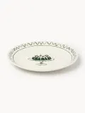 Westwing Collection Набор тарелок для завтрака Clarette, молочно-белый с тёмно-зелёным — фото 4