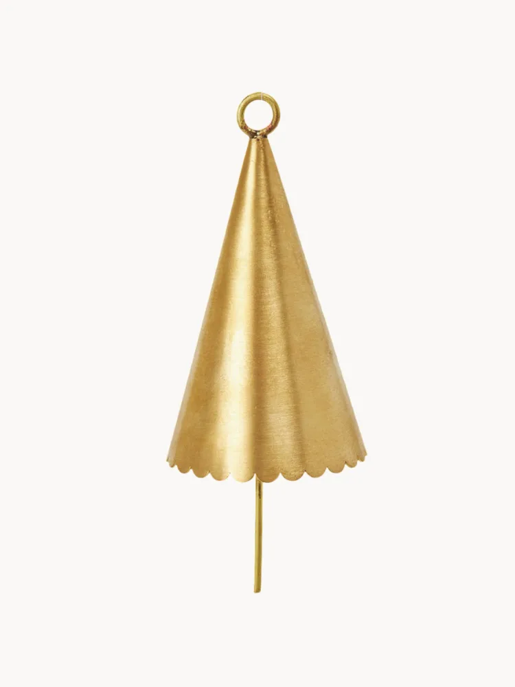 Ferm Living Набор украшений Cone Bell из латуни, 2 шт