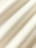 Westwing Collection Пододеяльник Carlotta из хлопкового сатина, светло-бежевый с чёрной окантовкой — фото 2