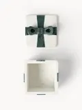 Westwing Collection Шкатулка Cutemas из мрамора, 12 x 12 x 13 см, белая, тёмно-зелёный мрамор — фото 6