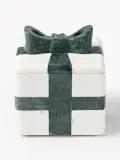 Westwing Collection Шкатулка Cutemas из мрамора, 12 x 12 x 13 см, белая, тёмно-зелёный мрамор — фото 7