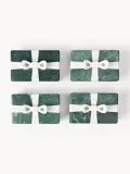Westwing Collection Шкатулка Cutemas из мрамора, 19 x 12 x 10 см, тёмно-зелёная, белый мрамор — фото 5