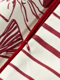 Westwing Collection Наволочка декоративная двусторонняя Clarette by Agathe Marty, молочно-белый, красный — фото 2