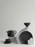 Blomus Тарелка десертная Kumi, диаметр 21 см, тёмно-коричневая — фото 7
