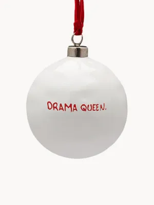 Anna + Nina Ёлочный шар Drama Queen ручной работы из керамики