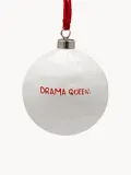 Anna + Nina Ёлочный шар Drama Queen ручной работы из керамики — фото 1