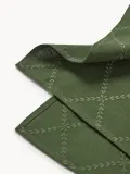 Westwing Collection Дорожка для стола Hedda из хлопка, тёмно-зелёная — фото 2