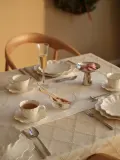 Westwing Collection Дорожка для стола Hedda, белая — фото 3