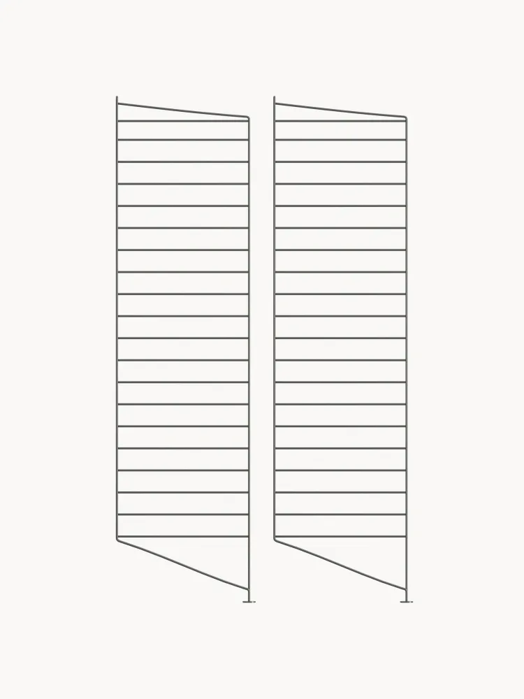 String Furniture Напольная панель String System 30х115 см, тёмно-серая