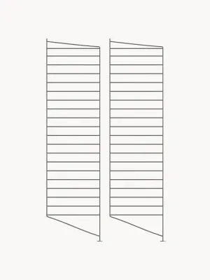 String Furniture Напольная панель String System 30х115 см, тёмно-серая