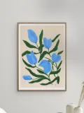 Poster and Frame Постер Blue Tulips — фото 3