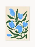 Poster and Frame Постер Blue Tulips — фото 4