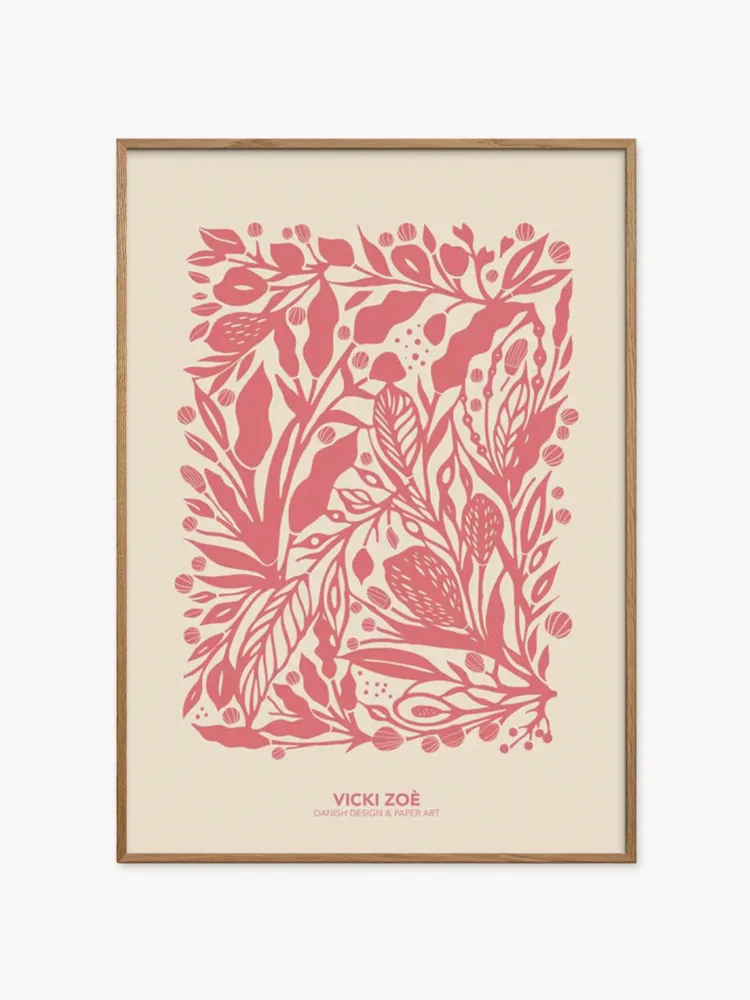 Poster and Frame Постер Salmon Rose Garden
