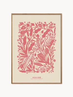Poster and Frame Постер Salmon Rose Garden