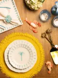 Les Ottomans Салфетка сервировочная Fringed из бусин — фото 2
