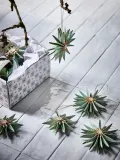 House Doctor Ёлочное украшение Stari из бумаги, набор из 6 шт, шалфейно-зелёный — фото 5