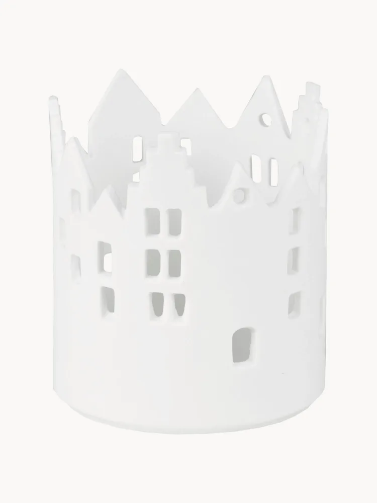 Räder Подсвечник City Light из фарфора ручной работы, диаметр 8 см, высота 9 см