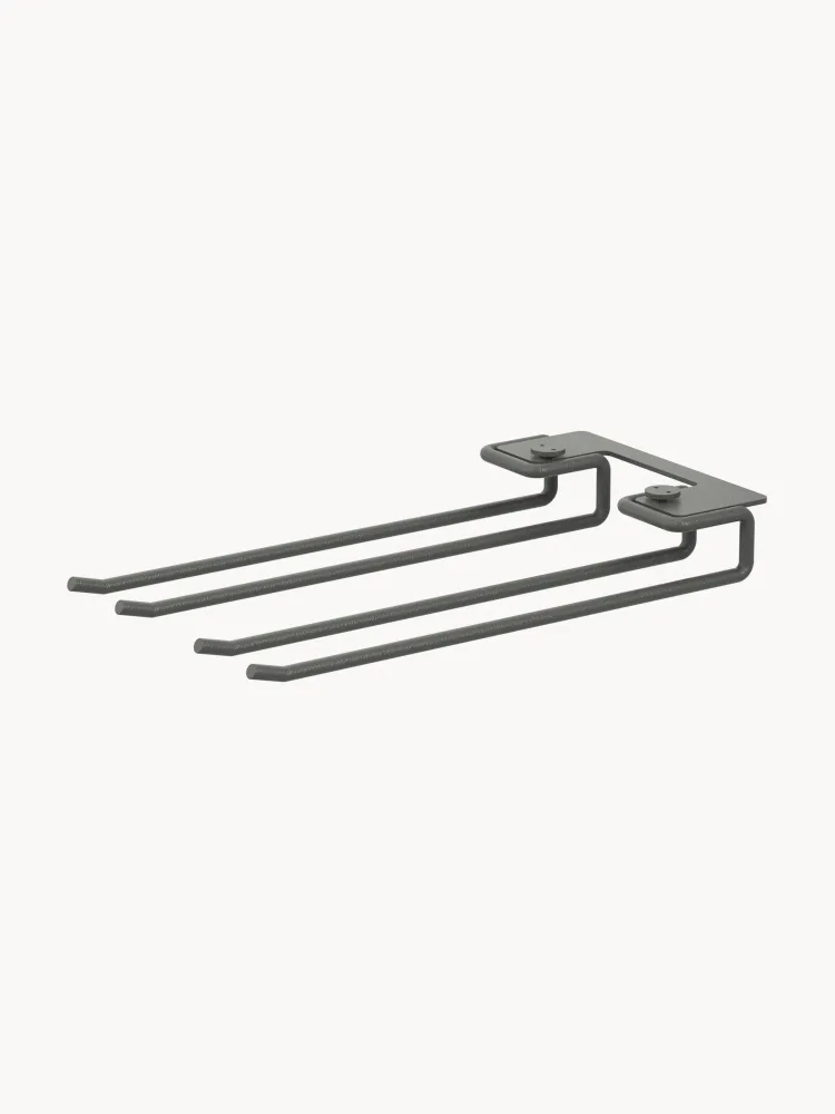 String Furniture Вешалки String System 20 см, 2 шт, тёмно-серая