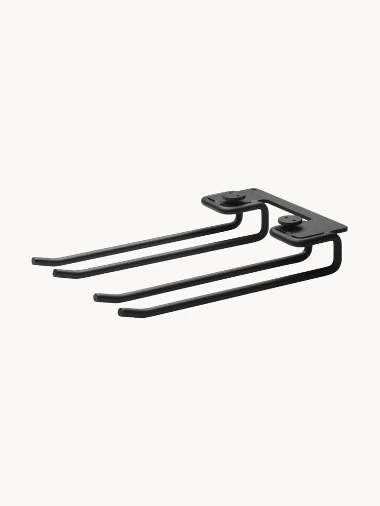 String Furniture Вешалки String System 20 см, 2 шт, чёрная