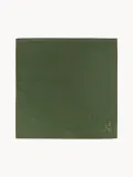 Westwing Collection Салфетка сервировочная Hedda с праздничной вышивкой, набор 4 шт, тёмно-зелёная — фото 2