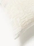 Westwing Collection Наволочка декоративная Inga из хлопка, белая со светло-бежевым — фото 3