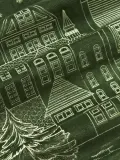 Westwing Collection Наволочка декоративная Inga из хлопка, зелёная с белым — фото 7