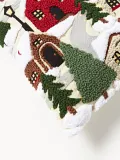 Westwing Collection Наволочка декоративная Kaja на молнии из хлопка с вышивкой, 50х50 см, лицевая сторона многоцветная, оборотная светло-бежевая — фото 6