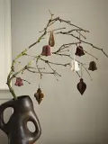 Broste Copenhagen Набор ёлочных украшений Christmas Mix из бумаги, 2 шт, диаметр 8 см, высота 9 и 10 см, пыльно-розовый — фото 2