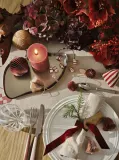 Broste Copenhagen Набор ёлочных украшений Christmas Mix из бумаги, 2 шт, диаметр 8 см, высота 9 и 10 см, бордовый — фото 3