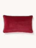 Westwing Collection Комплект наволочек из бархата Jolly, 2 шт., красный — фото 3
