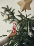 Broste Copenhagen Набор ёлочных украшений Candy из стекла ручной работы, 2 шт — фото 3