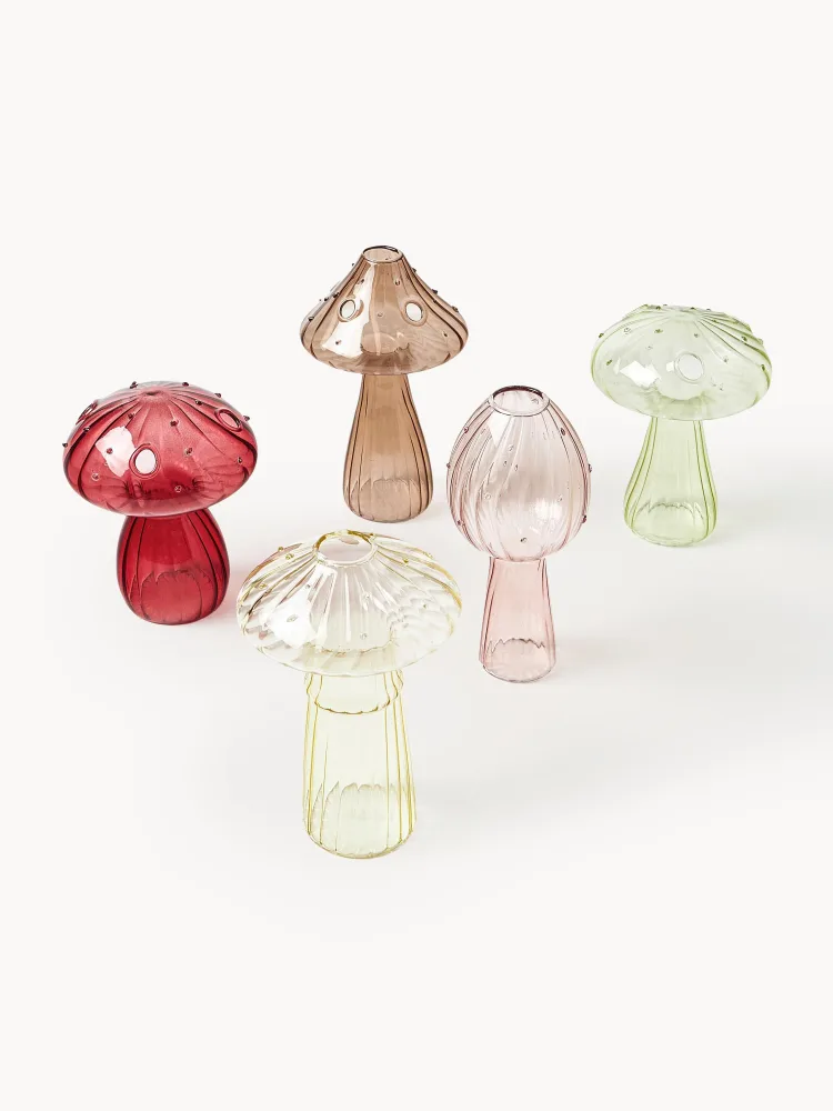 &klevering Набор ваз Mushroom из стекла, 5 шт