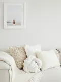 Westwing Collection Подушка декоративная Twist, молочно-белая — фото 4