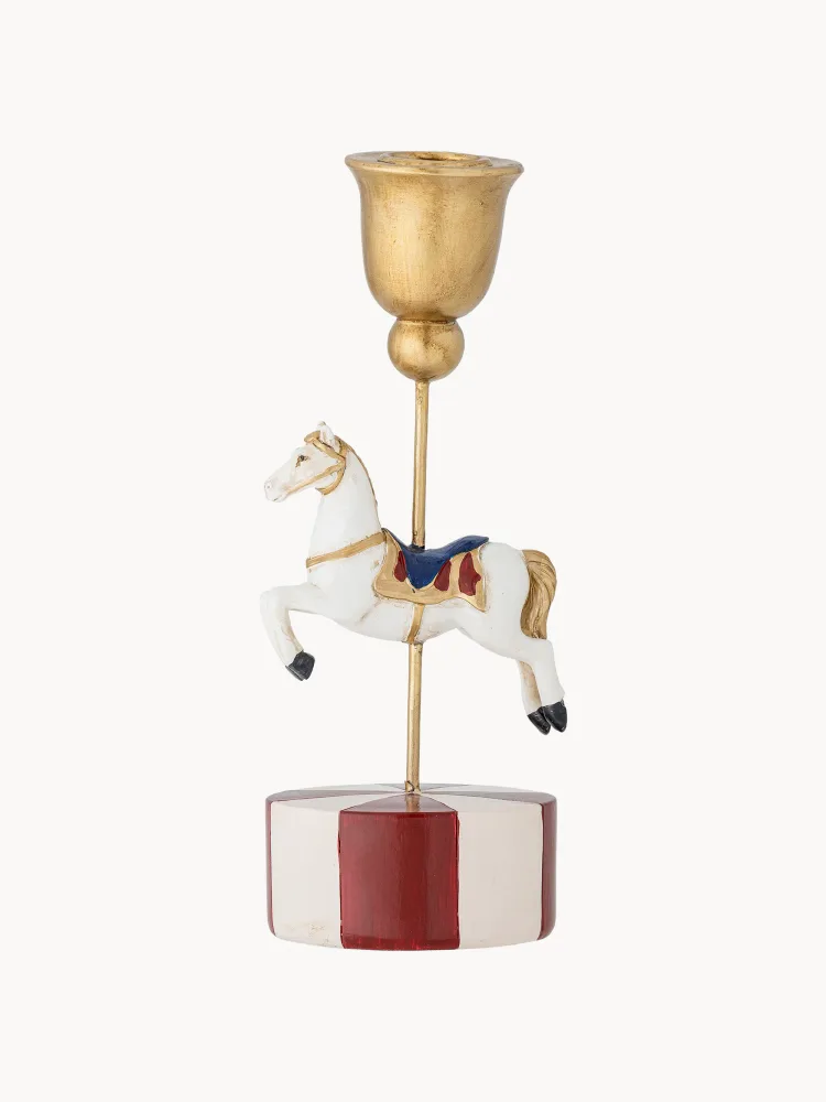 Bloomingville Подсвечник Merry-Go-Round в виде лошадки, 20 см