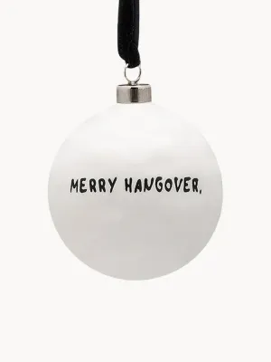 Anna + Nina Ёлочный шар Merry Hangover ручной работы из керамики