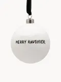 Anna + Nina Ёлочный шар Merry Hangover ручной работы из керамики — фото 1