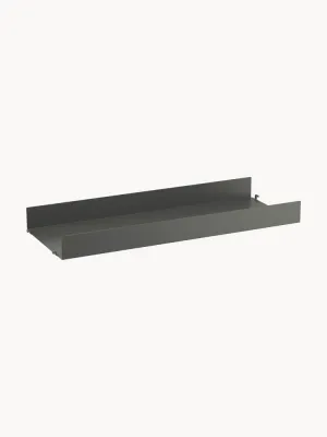 String Furniture Полка металлическая String System 78х30 см, высота 7 см, тёмно-серая
