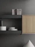 String Furniture Полка металлическая String System 78х30 см, высота 7 см, тёмно-серая — фото 4