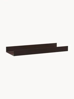 String Furniture Полка металлическая String System 78х30 см, высота 7 см, тёмно-коричневая
